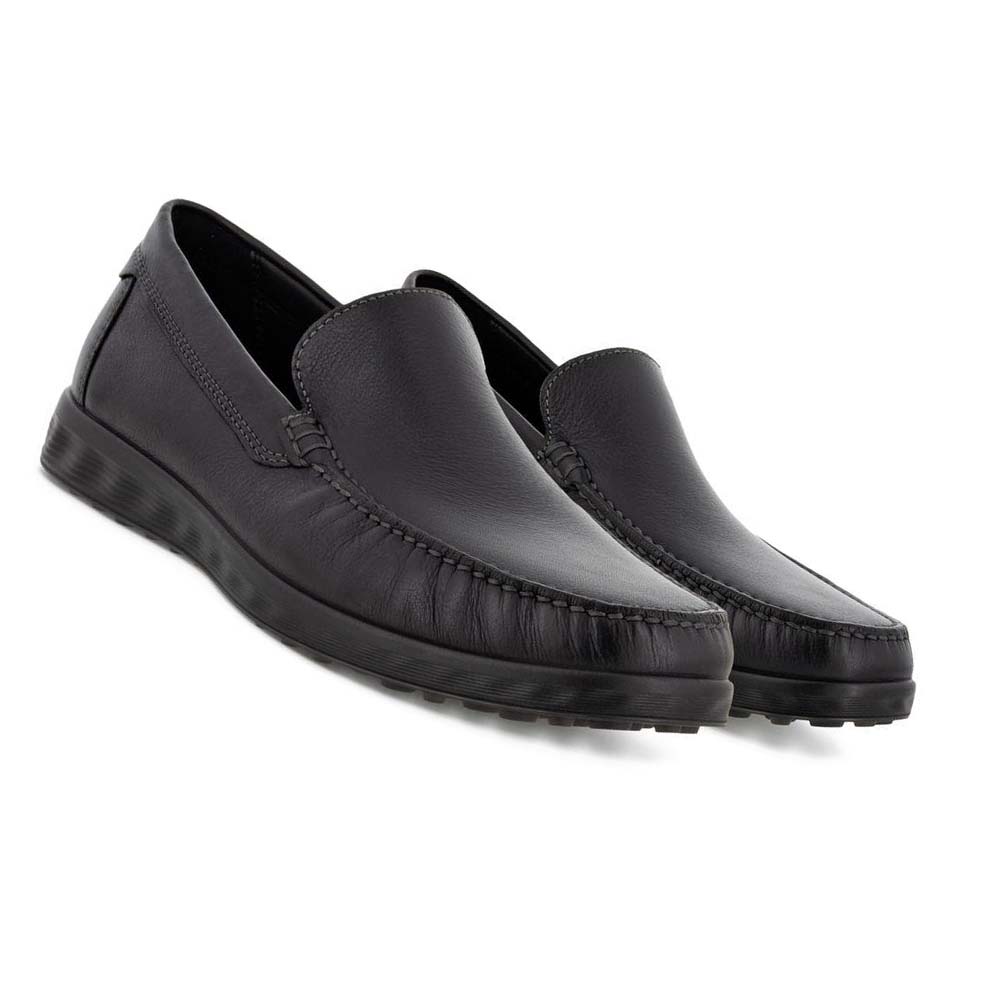 Ecco S Lite Moc Classic Mokkasiner Herre Svarte | NO 581RVD